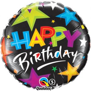 Birthday Brilliant Stars Black
