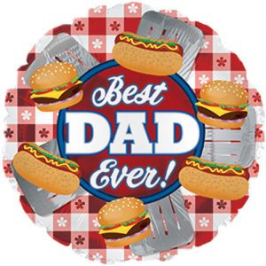 18 Inch Best Dad Ever BBQ Foil