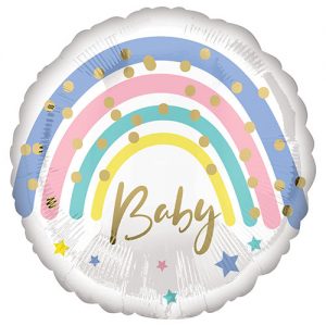 18 inch Pastel Rainbow Baby Foil Balloon