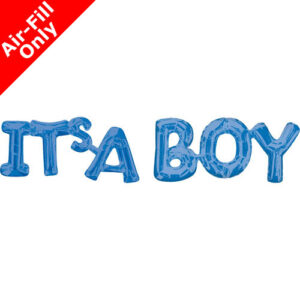 Blue Its A Boy Phrase Foil Balloon