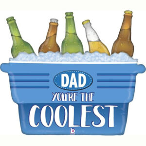 33 Inch Coolest Dad Cooler Super shape Foil Balloons