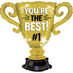 33 Inch You're The Best Trophy Super shape Foil Balloon