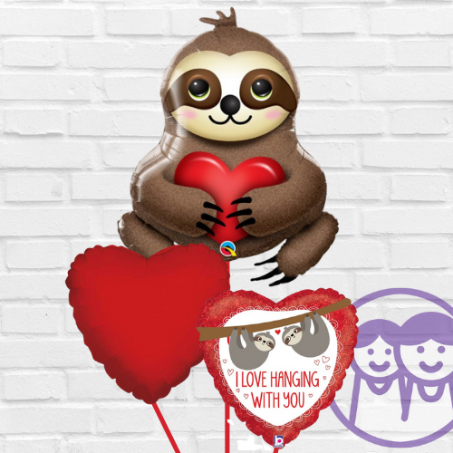 Adorable Sloth Foil Balloon Arrangement