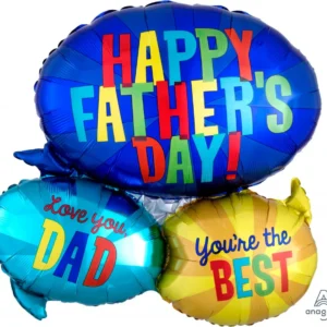 26” Happy Father’s Day Speech Bubble Foil Balloon